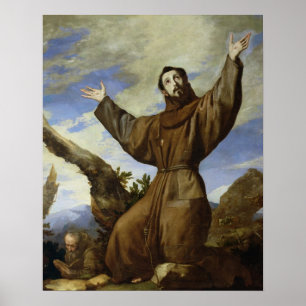 Póster St Francis de Assisi 1642