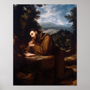 Póster St Francis in Prayer