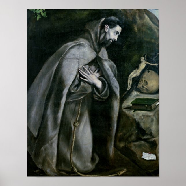 Póster St. Francis of Assisi, 1580-95 (Frente)