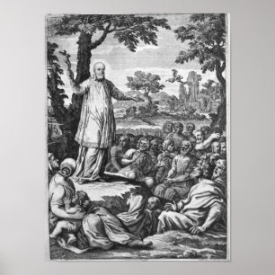 Póster St. Francis of Sales  preaching to the
