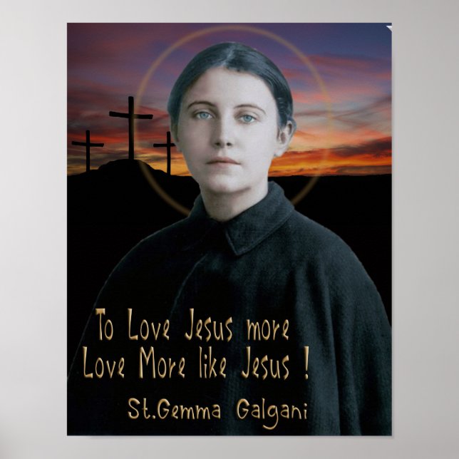 Póster St. Gemma Galgani (Frente)