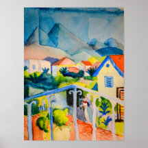 St Germain cerca de Túnez | Auguste Macke |
