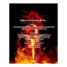 ST. GERTRUDE PRAYER CRUCIFIXION SANTA TRINIDAD