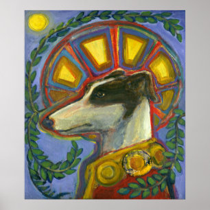 Póster St. Guinefort, la imprenta del Greyhound