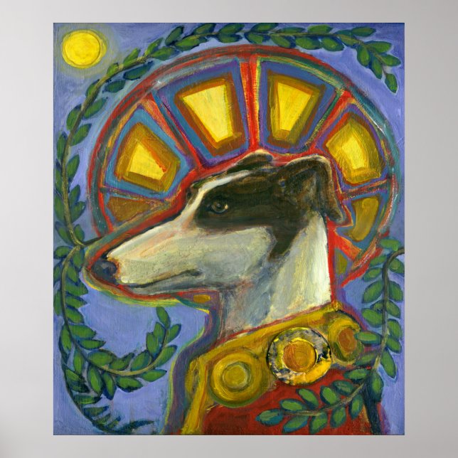 Póster St. Guinefort, la imprenta del Greyhound (Frente)