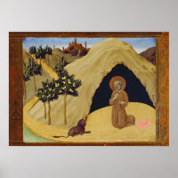 St. Jerome con el león, 1436 (temperatura en el pa