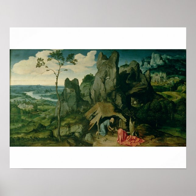 Póster St. Jerome in the Desert (oil on panel) (see also (Frente)