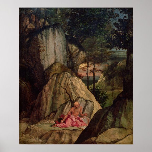 Póster St. Jerome Meditating in the Desert, 1506 (Frente)