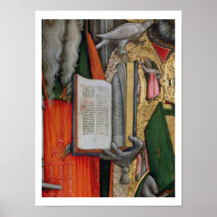 Póster St. Jerome's Bible and St. Gregory's Dove, detail