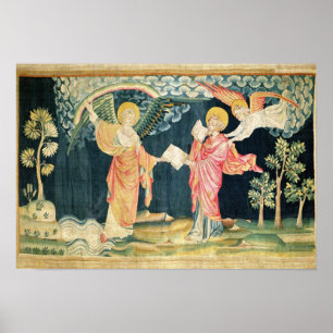 Póster St. John Eating the Book