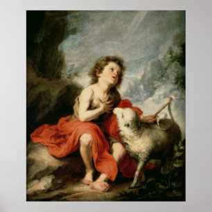 Póster St. John el Bautista como niño, c.1665