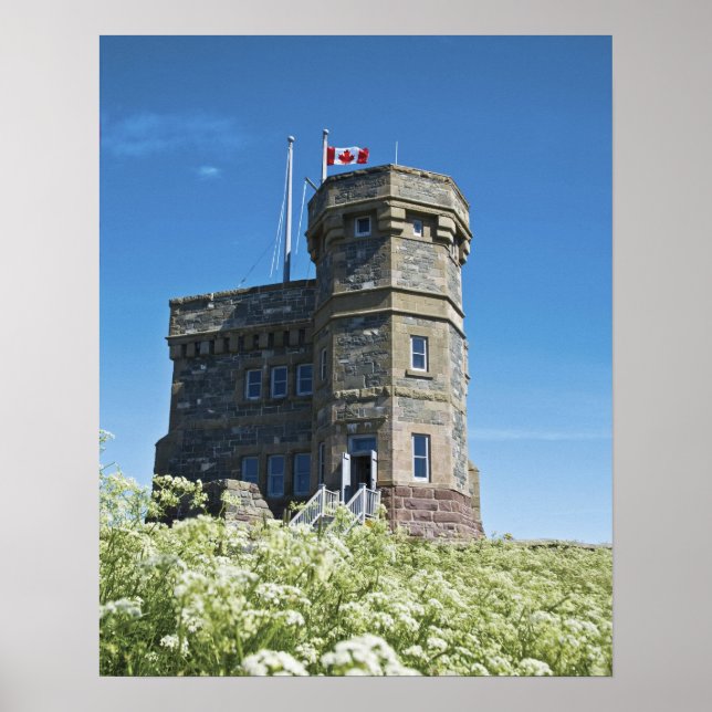 Póster St. John's, Terranova, Canadá, Cabot Tower, (Frente)