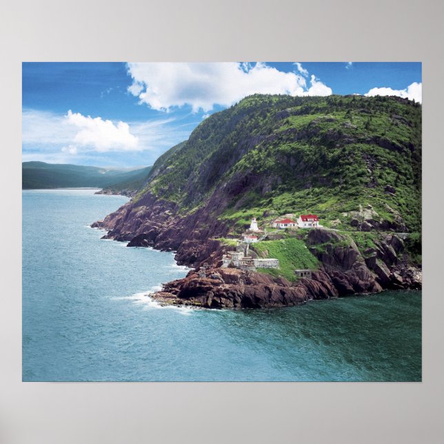 Póster St. John's, Terranova, Canadá, fuerte histórico (Frente)