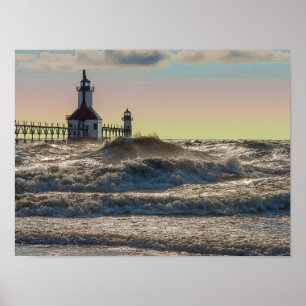 Póster St Joseph Lighthouse Painterly