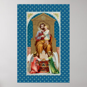 Póster St Joseph, Toddler CC; ángeles con modelo Vaticano