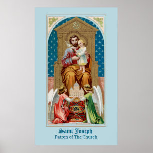 Póster St Joseph, Toddler CC; ángeles con modelo Vaticano