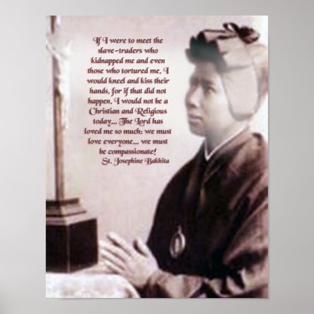 Póster St Josephine Bakhita (Frente)
