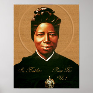 Póster St. Josephine Bakhita.