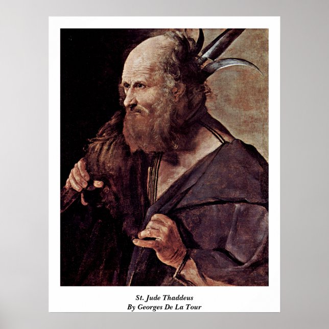Póster St. Jude Thaddeus Por Georges De La Tour (Frente)