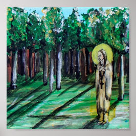 Póster St. Kateri Tekakwitha, primer nativo de Estados Un