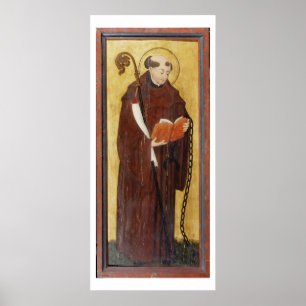 Póster St. Leonard (oil on gold ground panel) (pair of 12