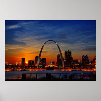 Póster St. Louis Sunset