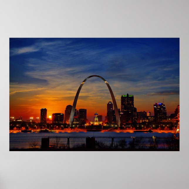 Póster St. Louis Sunset (Frente)
