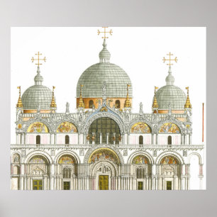 Póster St. Mark's Basilica. Venice Italy