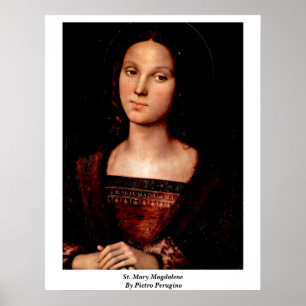 Póster St Mary Magdalena de Pedro Perugino