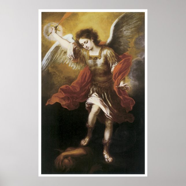 Póster St. Michael, 1665-66 Bartolome Esteban Murillo (Frente)