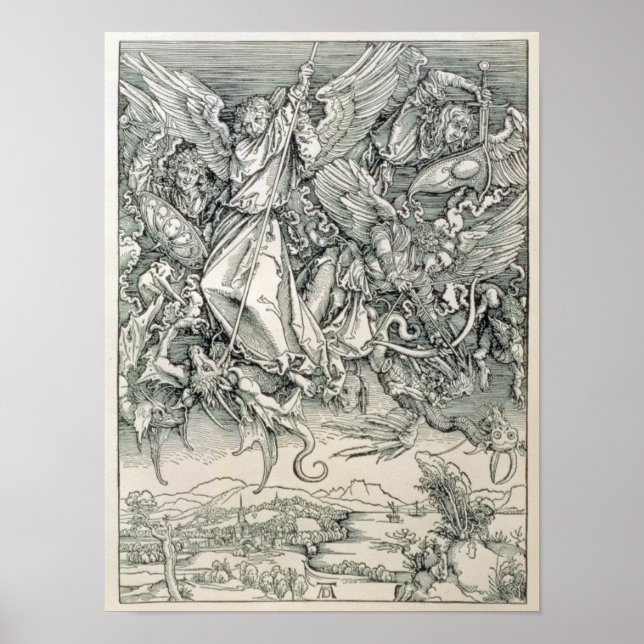 Póster St. Michael Battling with the Dragon (Frente)