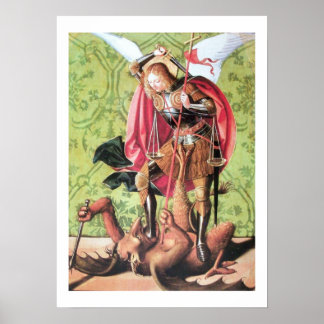 PÓSTER ST. MICHAEL, DRAGÓN Y JUSTICIA