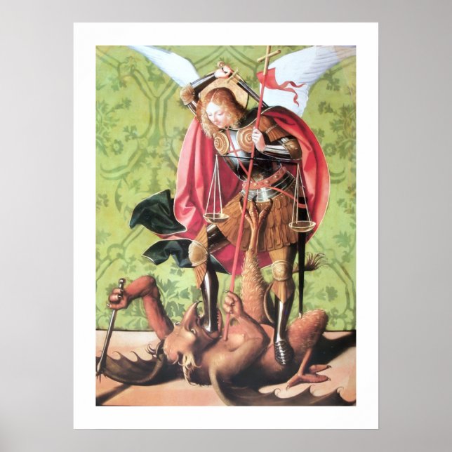 PÓSTER ST. MICHAEL, DRAGÓN Y JUSTICIA (Frente)