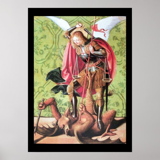 PÓSTER ST. MICHAEL, DRAGÓN Y JUSTICIA (Frente)
