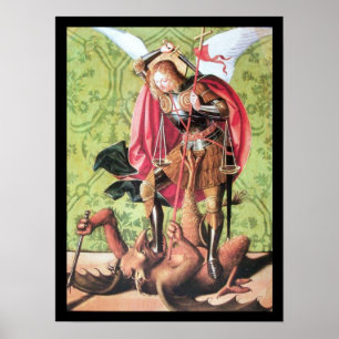PÓSTER ST. MICHAEL, DRAGÓN Y JUSTICIA