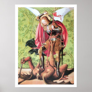 PÓSTER ST. MICHAEL, DRAGÓN Y JUSTICIA