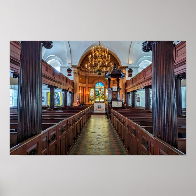 Póster St. Michael: Ecos del pasado de Charleston (Frente)