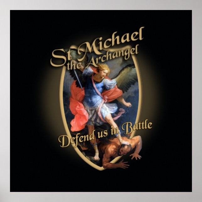 PÓSTER ST MICHAEL EL ARCHANGEL NOS DEFIENDE EN BATALLA (Frente)
