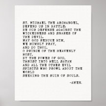 St Michael, el Poster de la Oración Arcángel