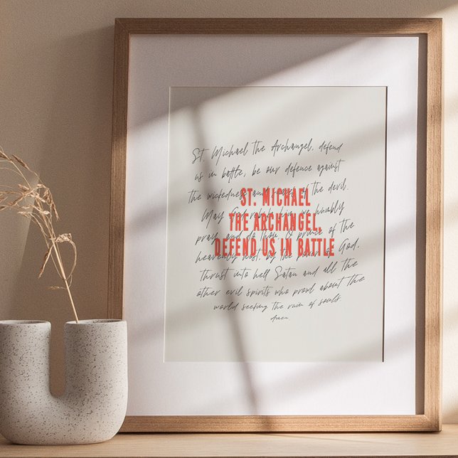 Póster St Michael, el Poster de la Oración Arcángel (Subido por el creador)
