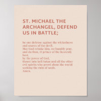 St Michael, el Poster de la Oración Arcángel