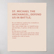St Michael, el Poster de la Oración Arcángel