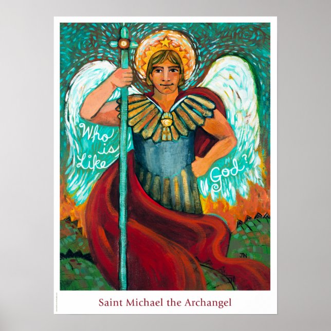 Póster St. Michael, el poster del aula Archangel (Frente)