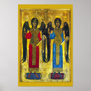 Póster St Michael & St Gabriel Archangel icon 01B Poster