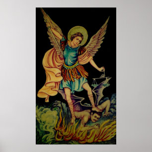 Póster St. Michael The ArchAngel Canvas Print