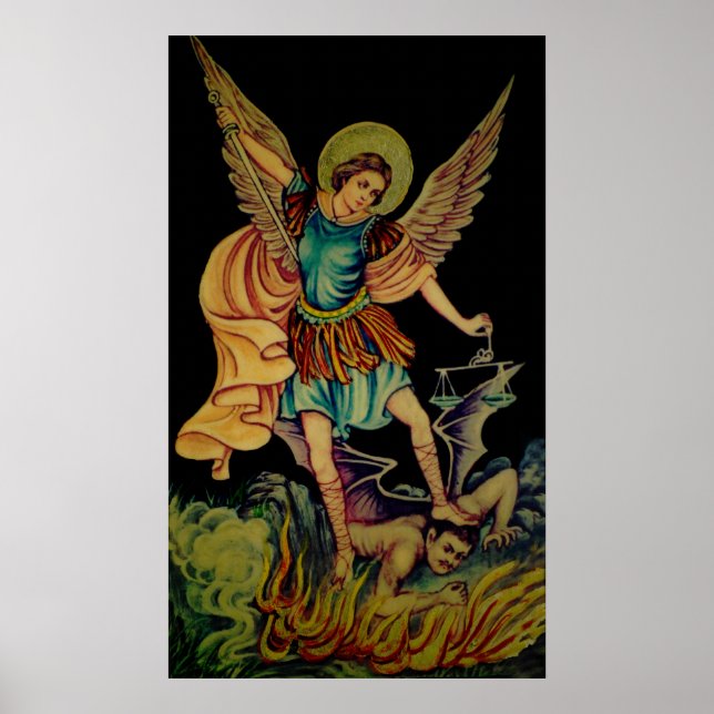 Póster St. Michael The ArchAngel Canvas Print (Frente)