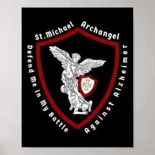 Póster St. Michael The Archangel Me Ayuda Contra Heimerhe