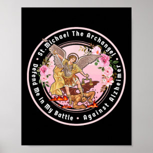 Póster St. Michael The Archangel Me Ayuda Contra Heimerhe