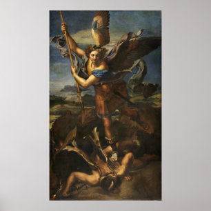 Póster St. Michael y el Satan - Rafael