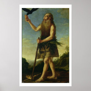 Póster St. Onuphrius (aceite sobre lienzo)